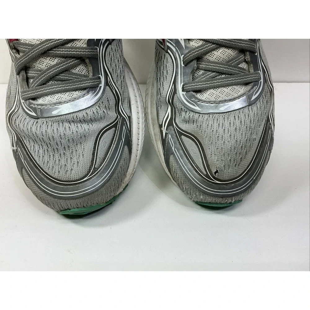Brooks‎ Ghost 8 Womens Running Shoes Sz 11 Sports Sneakers 1201931B073 Gray Pink
